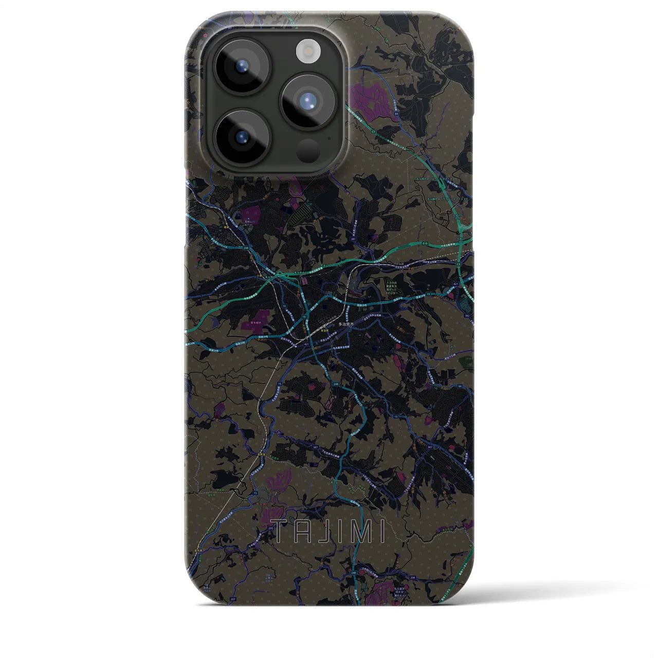 【多治見(岐阜県)】地図柄iPhoneケース(バックカバータイプ)