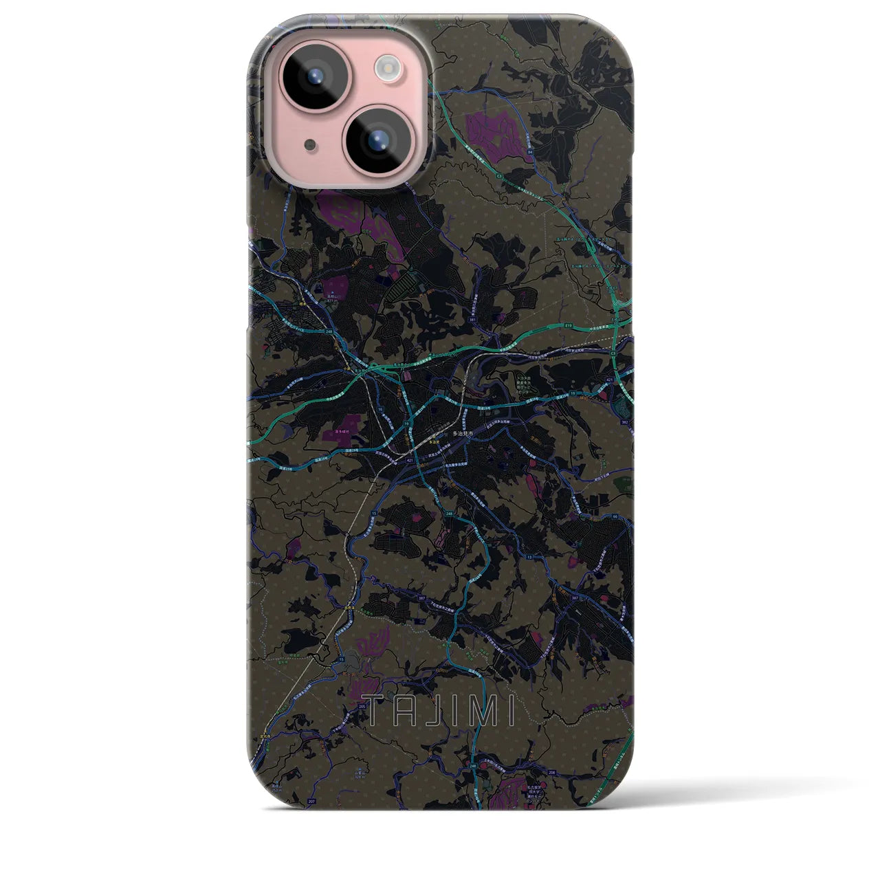 【多治見(岐阜県)】地図柄iPhoneケース(バックカバータイプ)