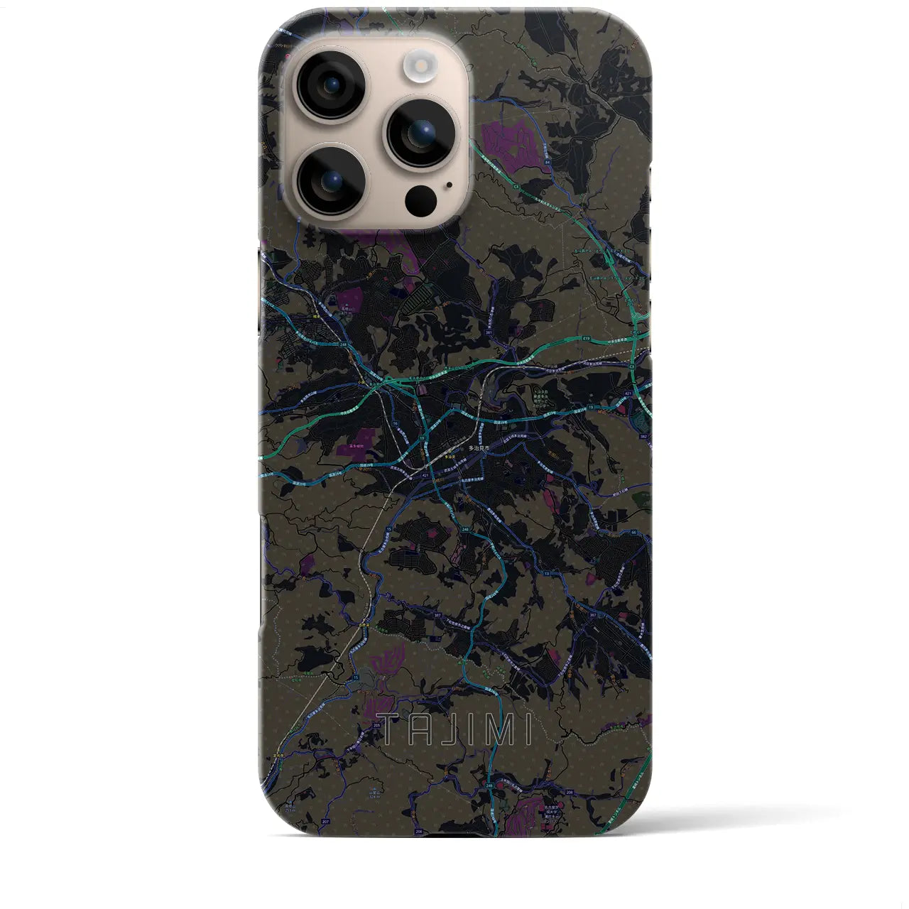 【多治見(岐阜県)】地図柄iPhoneケース(バックカバータイプ)