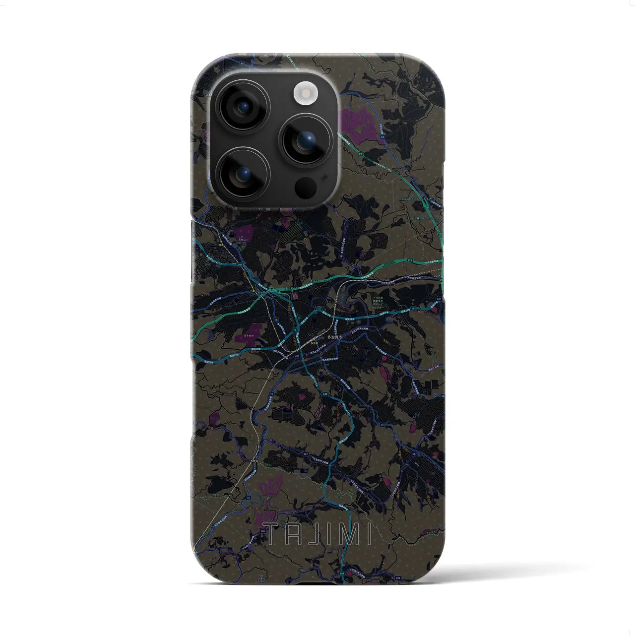 【多治見(岐阜県)】地図柄iPhoneケース(バックカバータイプ)