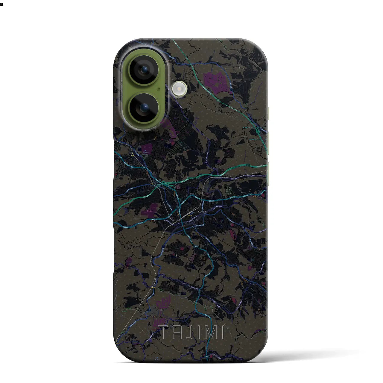 【多治見(岐阜県)】地図柄iPhoneケース(バックカバータイプ)