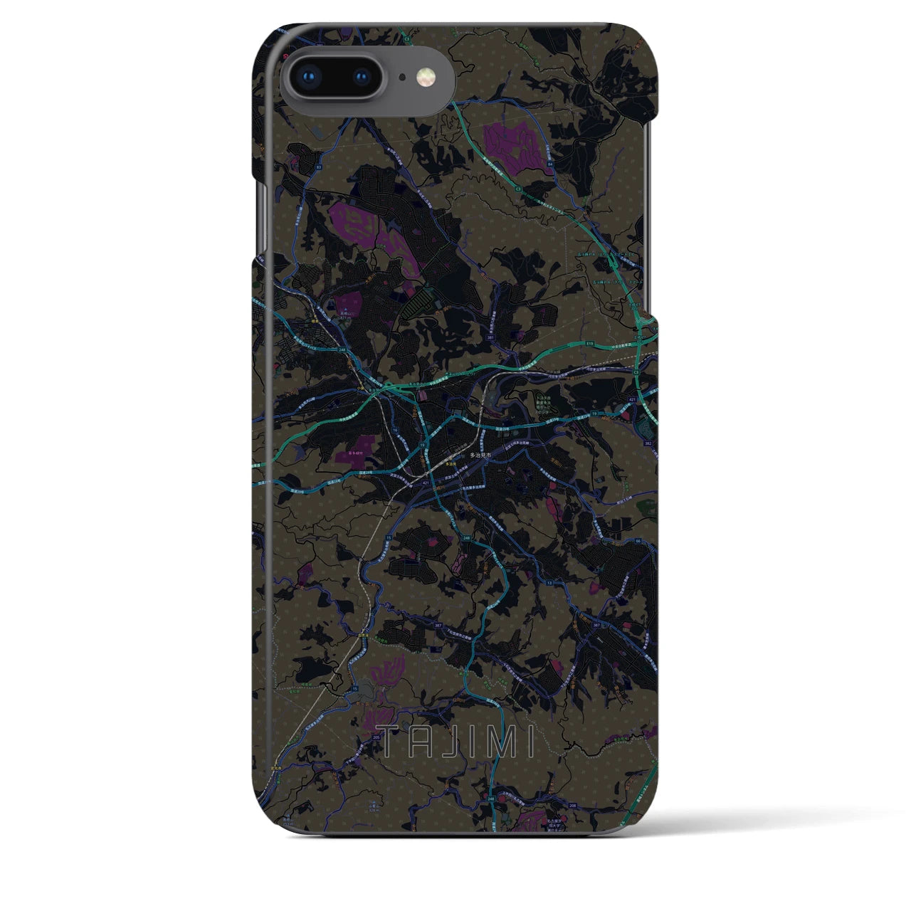 【多治見(岐阜県)】地図柄iPhoneケース(バックカバータイプ)