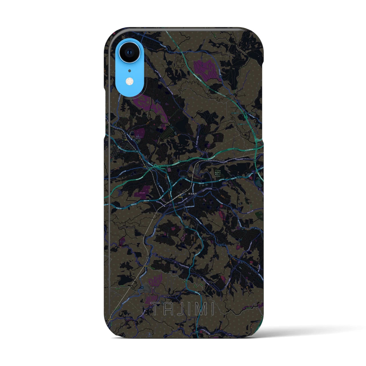 【多治見(岐阜県)】地図柄iPhoneケース(バックカバータイプ)