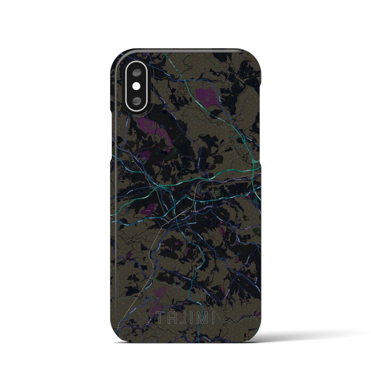 【多治見(岐阜県)】地図柄iPhoneケース(バックカバータイプ)