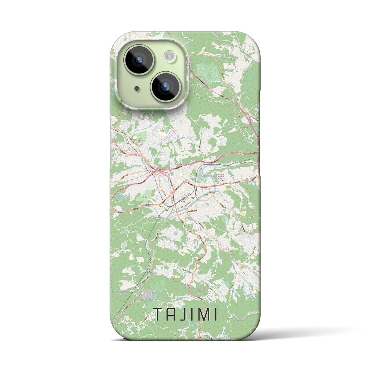 【多治見(岐阜県)】地図柄iPhoneケース(バックカバータイプ)