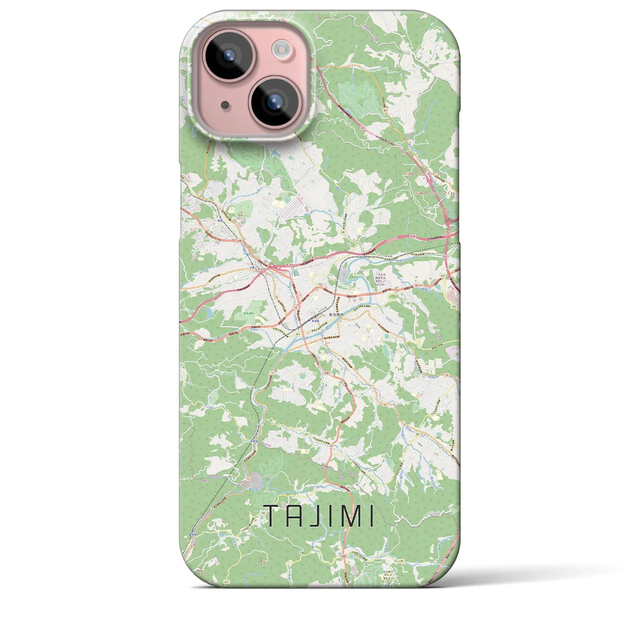 【多治見(岐阜県)】地図柄iPhoneケース(バックカバータイプ)