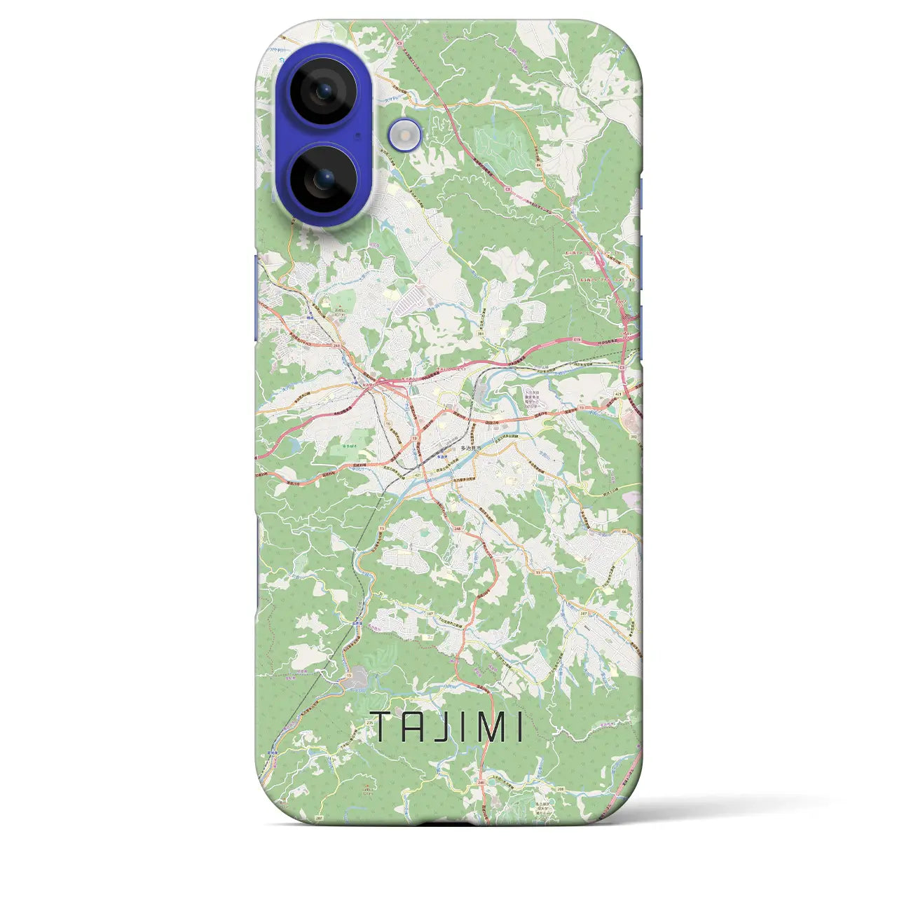 【多治見(岐阜県)】地図柄iPhoneケース(バックカバータイプ)ナチュラル・iPhone 16 Pro Max 用