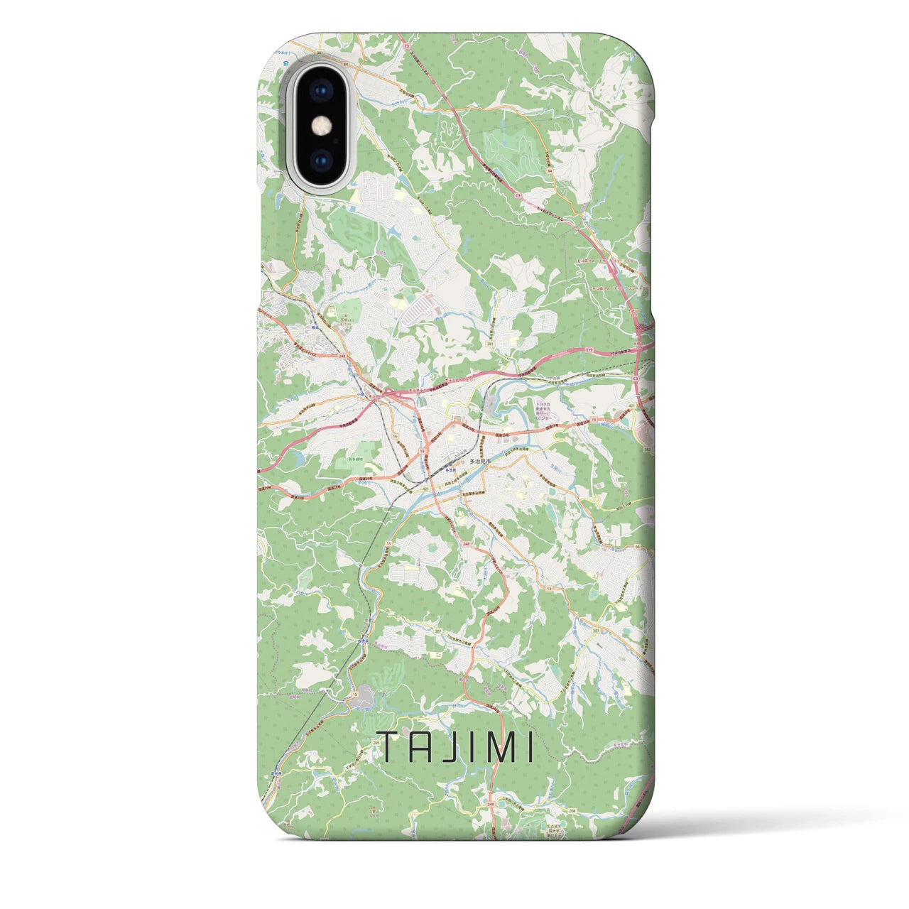 【多治見(岐阜県)】地図柄iPhoneケース(バックカバータイプ)