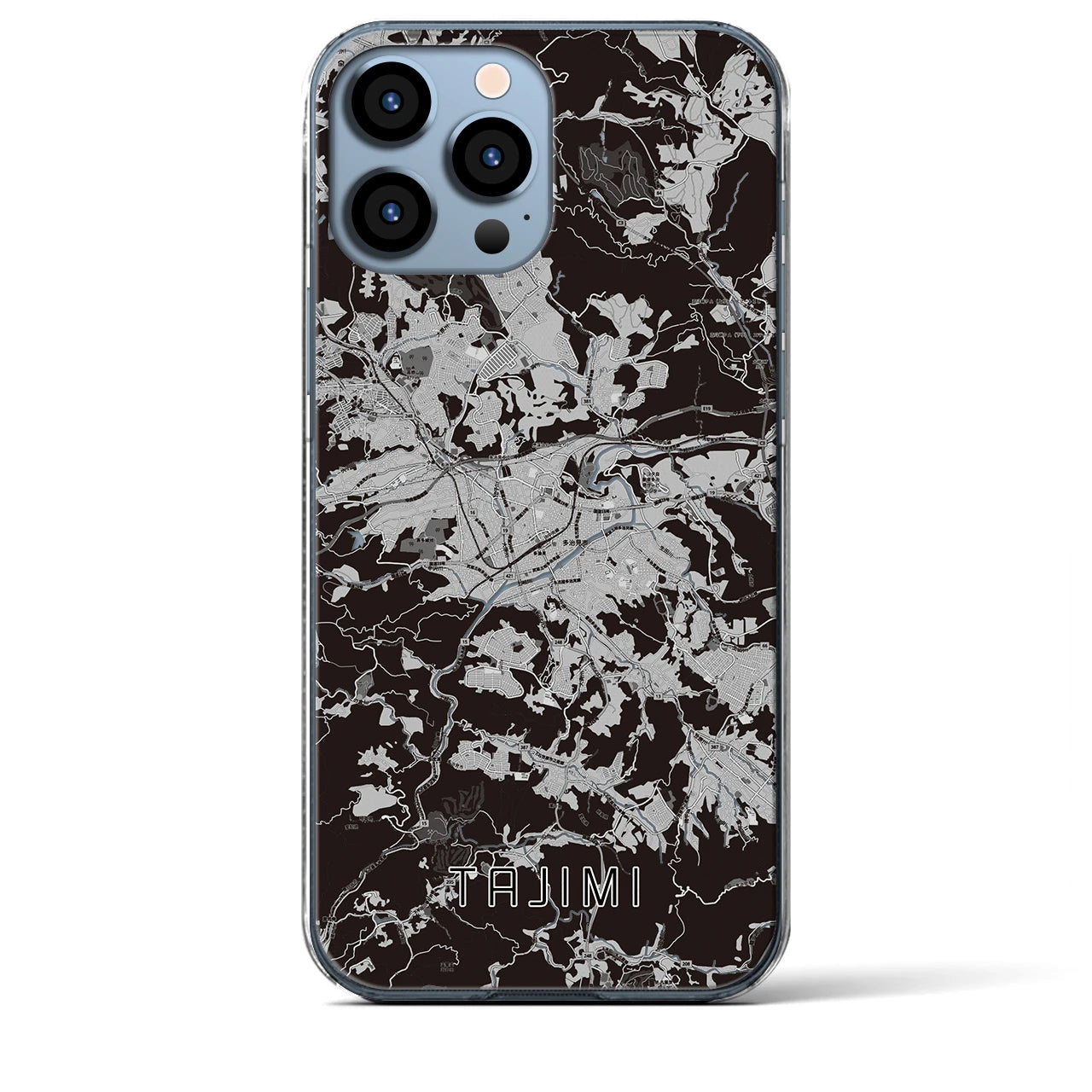 【多治見(岐阜県)】地図柄iPhoneケース(クリアタイプ)