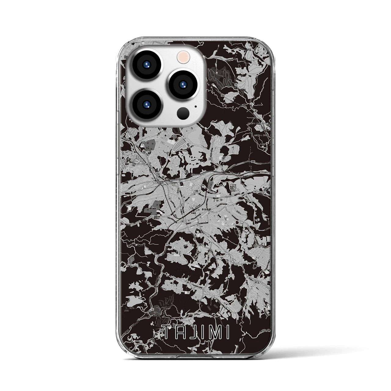 【多治見(岐阜県)】地図柄iPhoneケース(クリアタイプ)