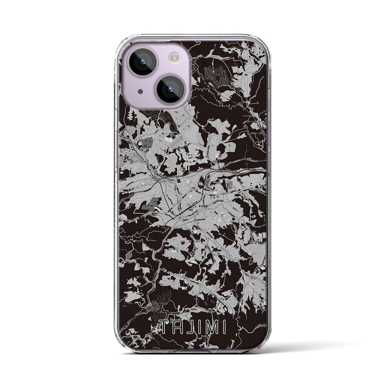 【多治見(岐阜県)】地図柄iPhoneケース(クリアタイプ)