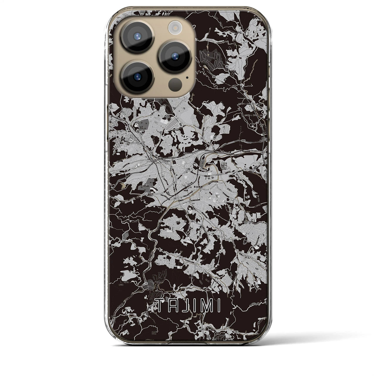 【多治見(岐阜県)】地図柄iPhoneケース(クリアタイプ)