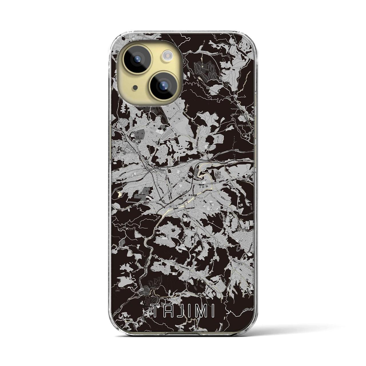 【多治見(岐阜県)】地図柄iPhoneケース(クリアタイプ)