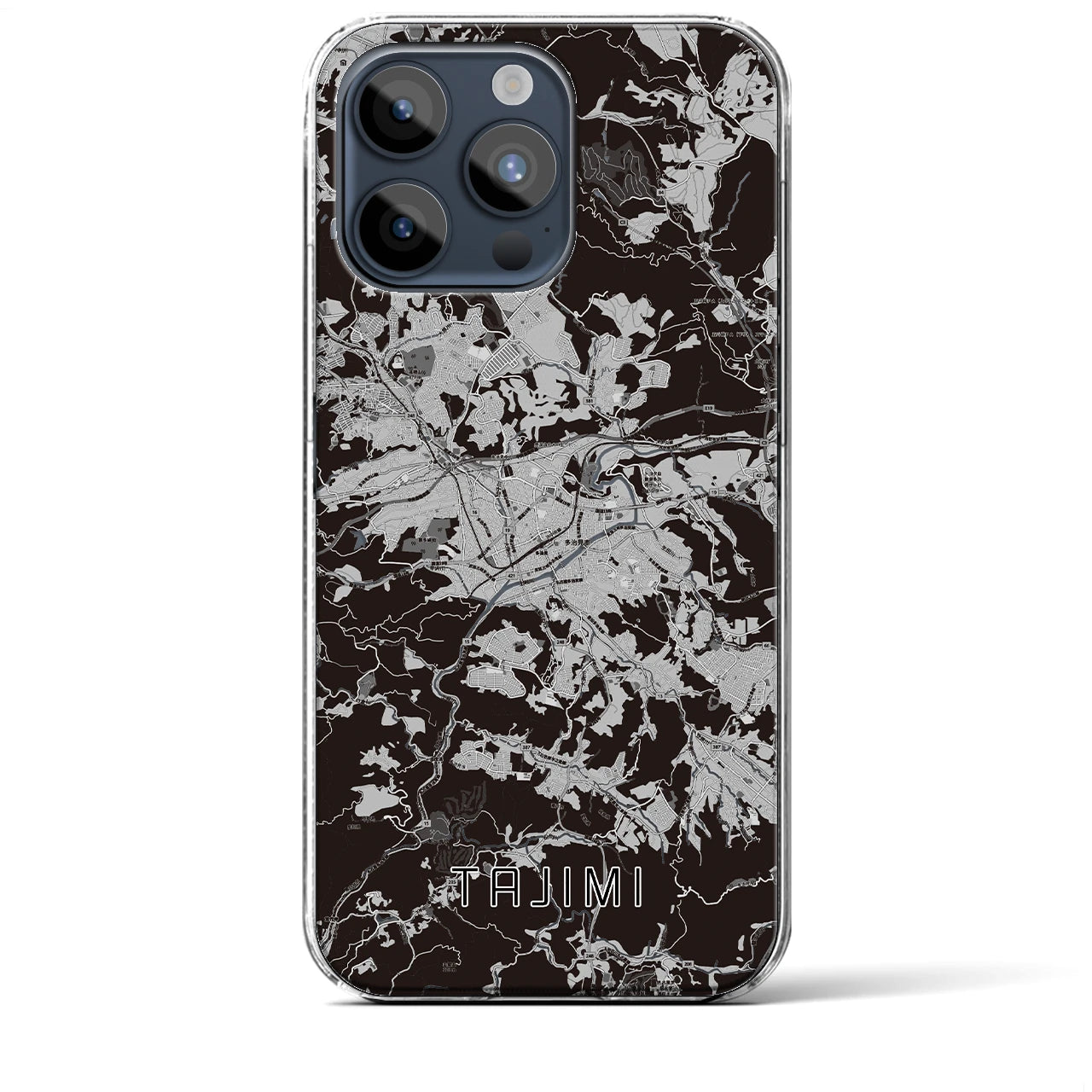 【多治見(岐阜県)】地図柄iPhoneケース(クリアタイプ)