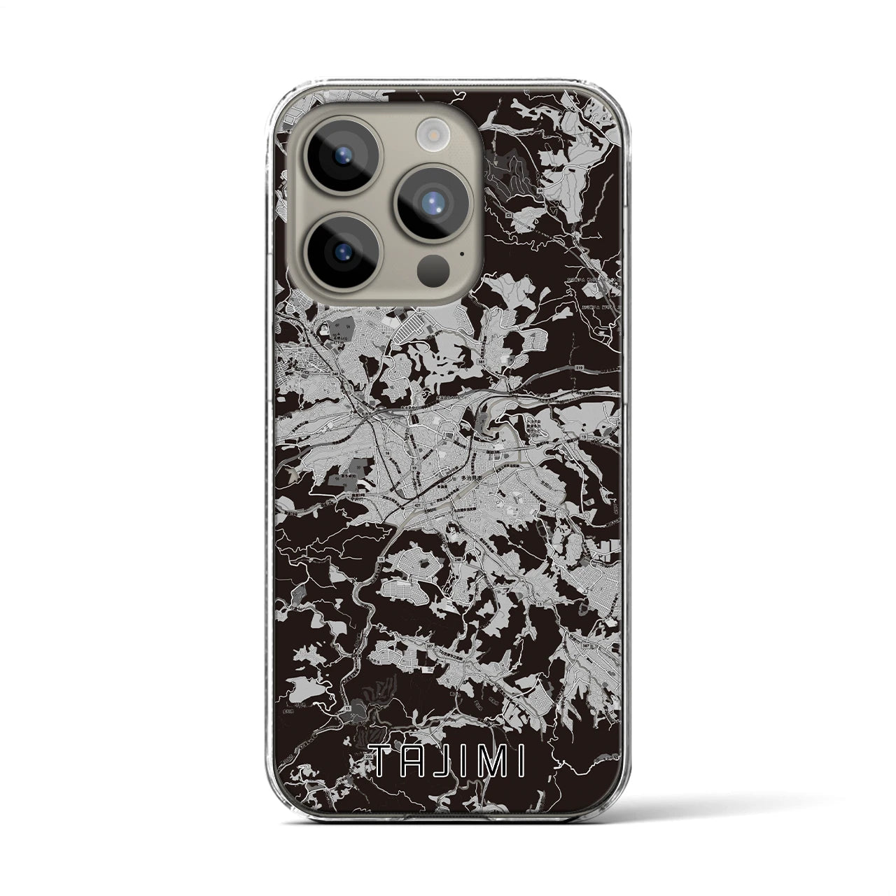 【多治見(岐阜県)】地図柄iPhoneケース(クリアタイプ)