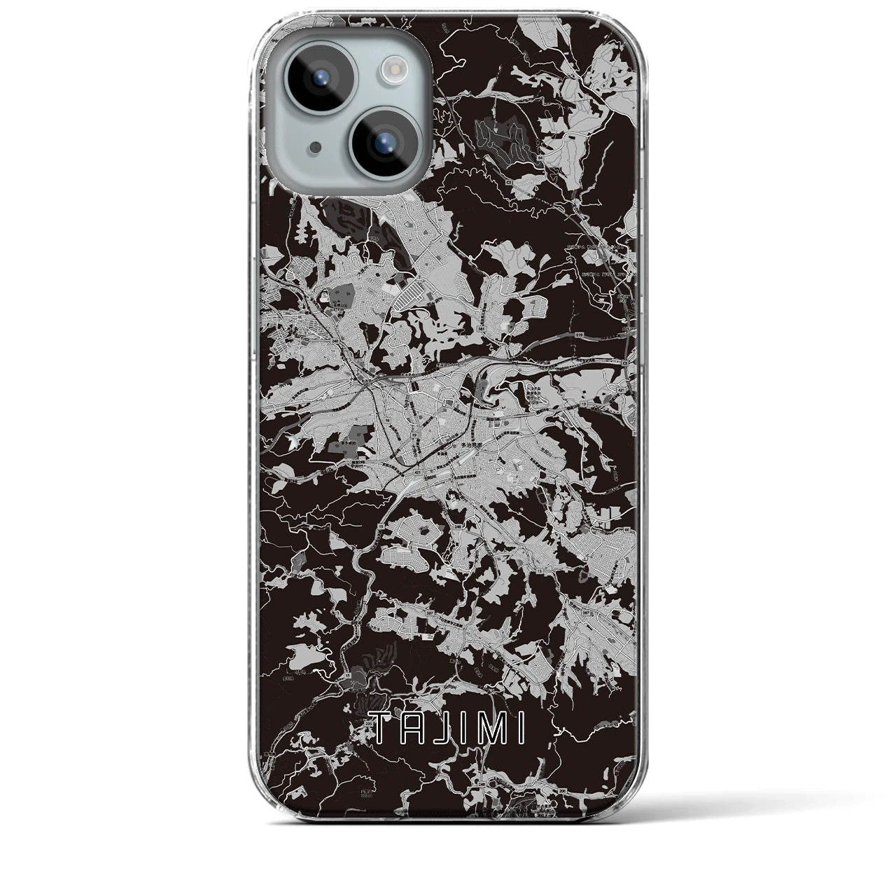 【多治見(岐阜県)】地図柄iPhoneケース(クリアタイプ)