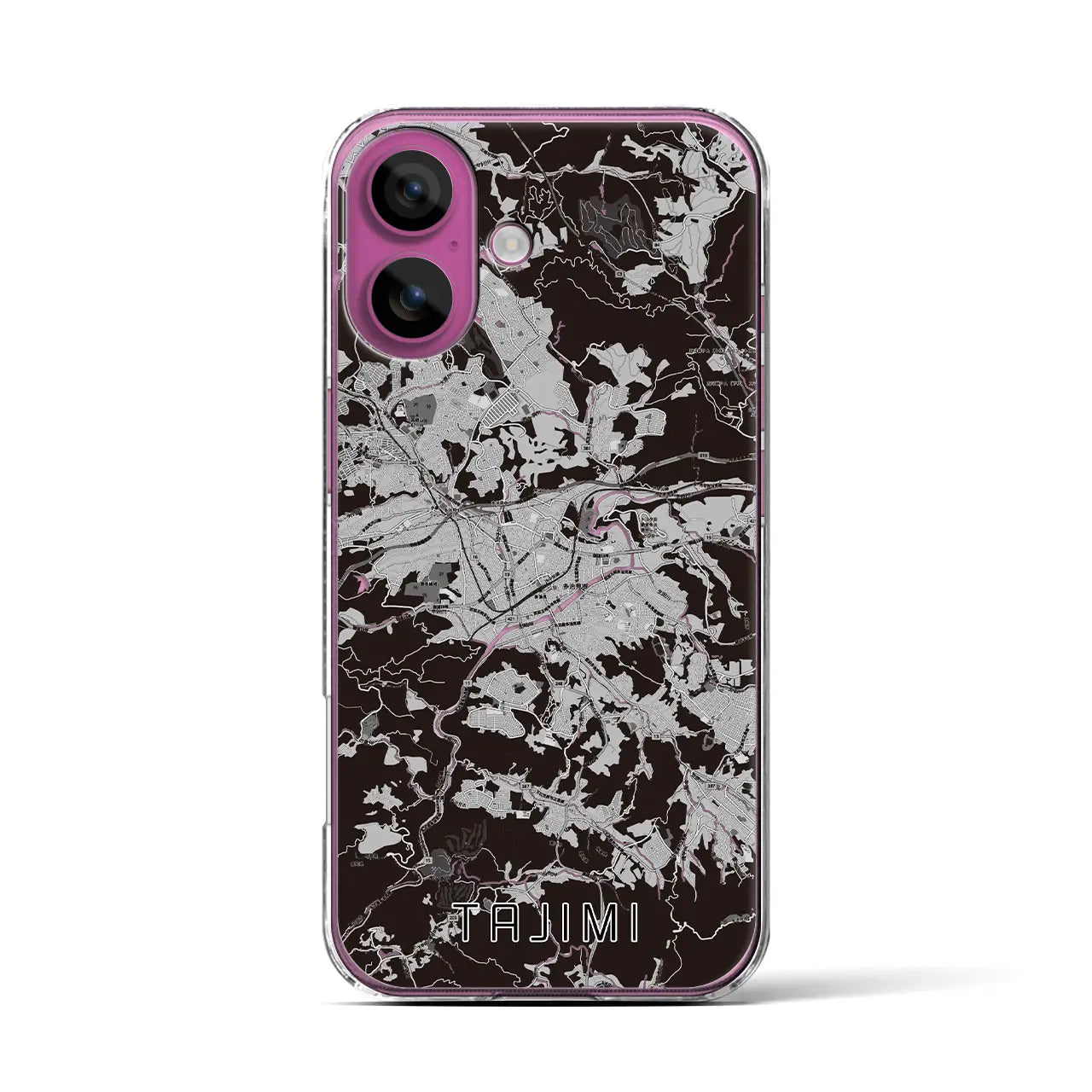 【多治見(岐阜県)】地図柄iPhoneケース(クリアタイプ)