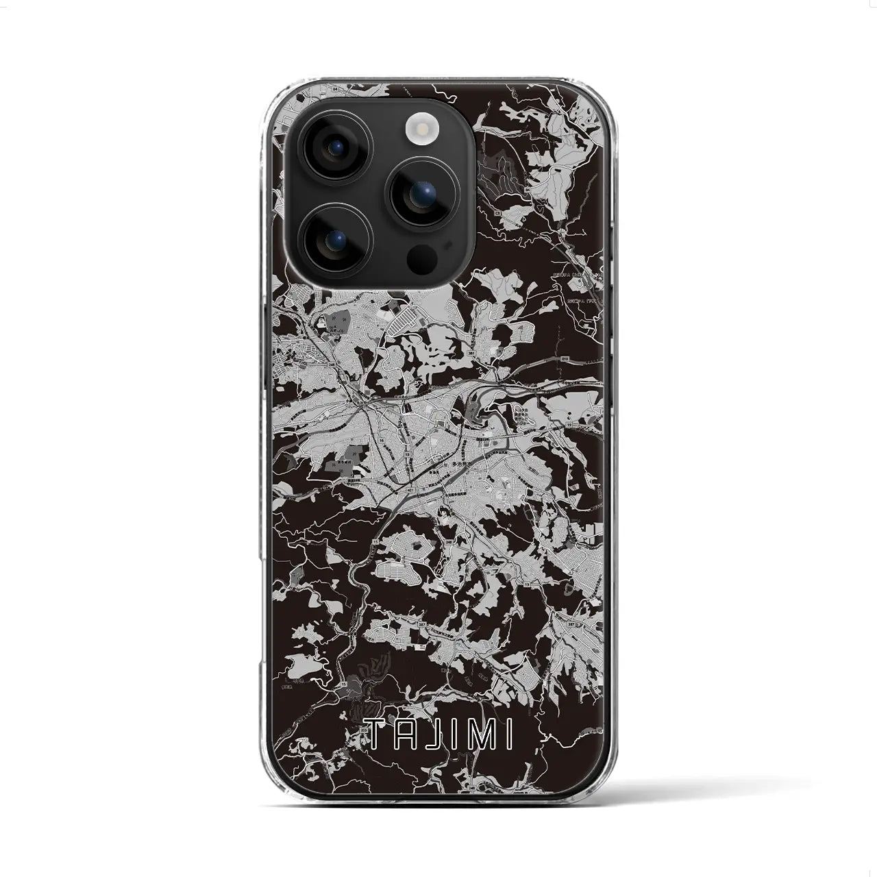 【多治見(岐阜県)】地図柄iPhoneケース(クリアタイプ)