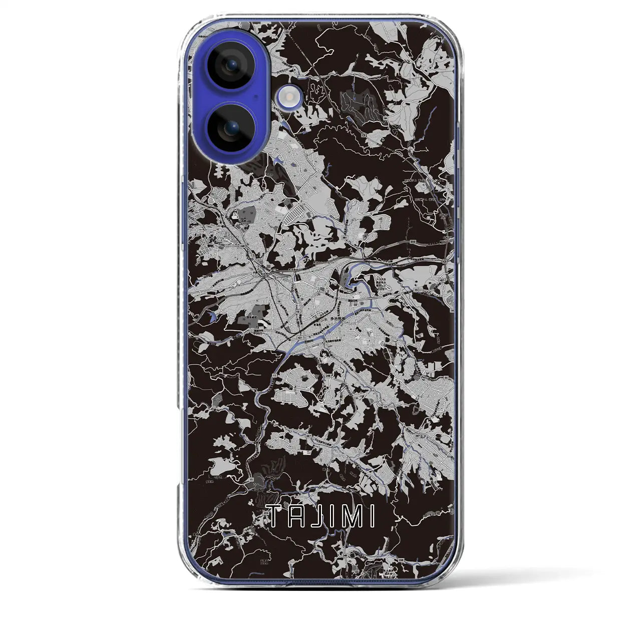 【多治見(岐阜県)】地図柄iPhoneケース(クリアタイプ)