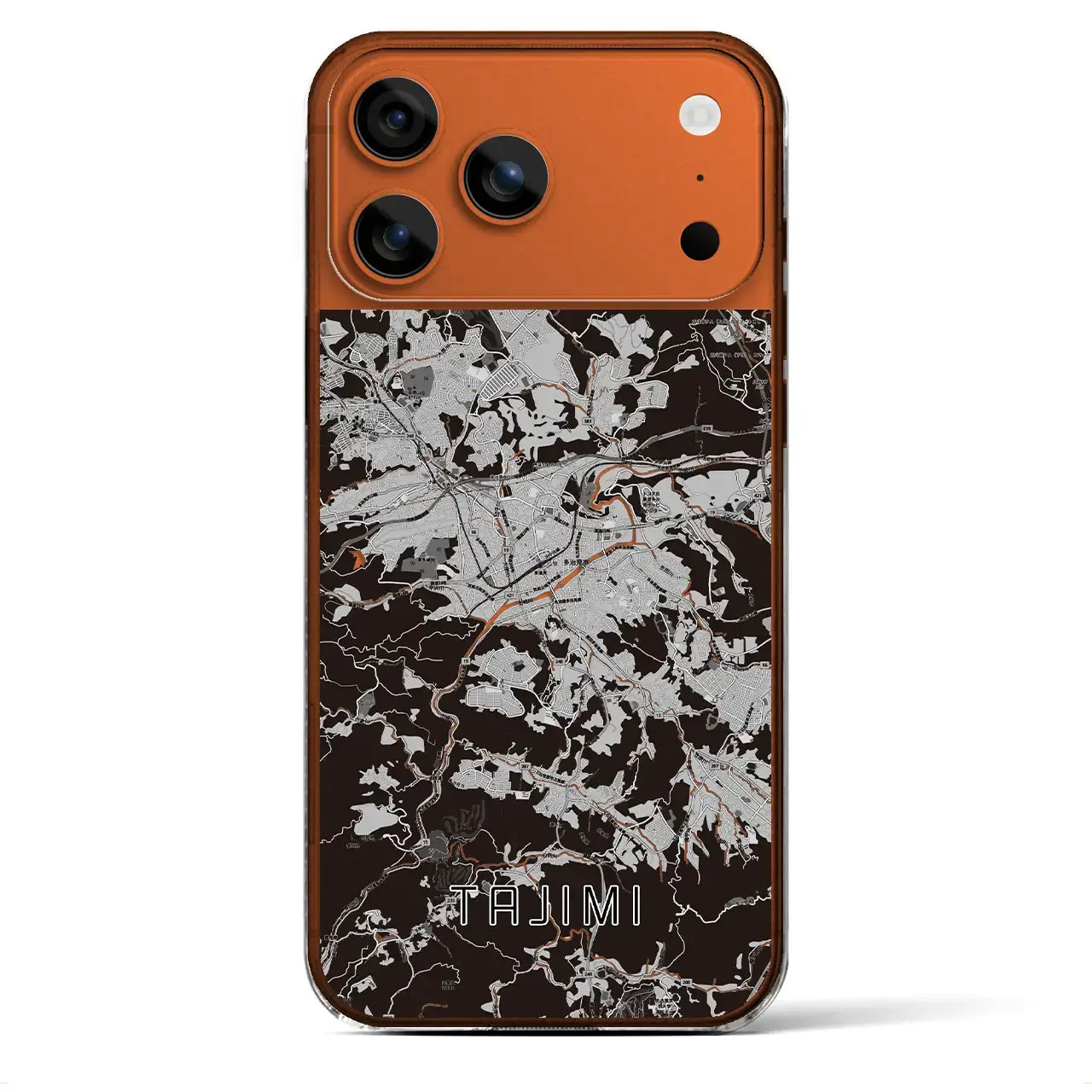 【多治見(岐阜県)】地図柄iPhoneケース(クリアタイプ)