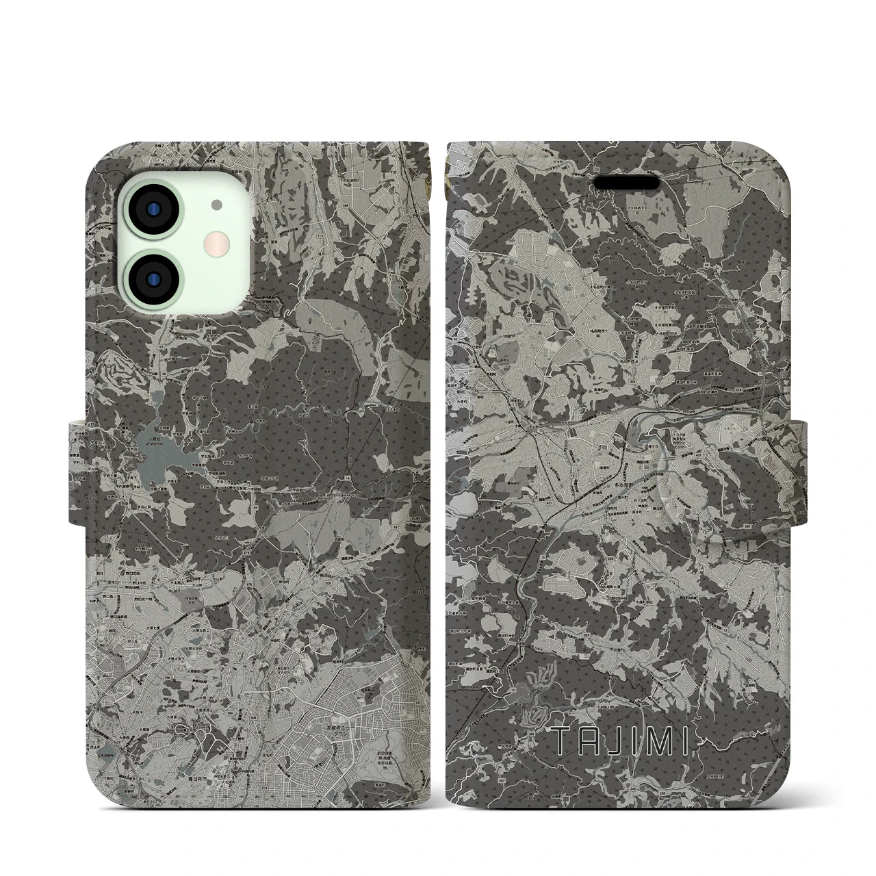 【多治見(岐阜県)】地図柄iPhoneケース(手帳タイプ)