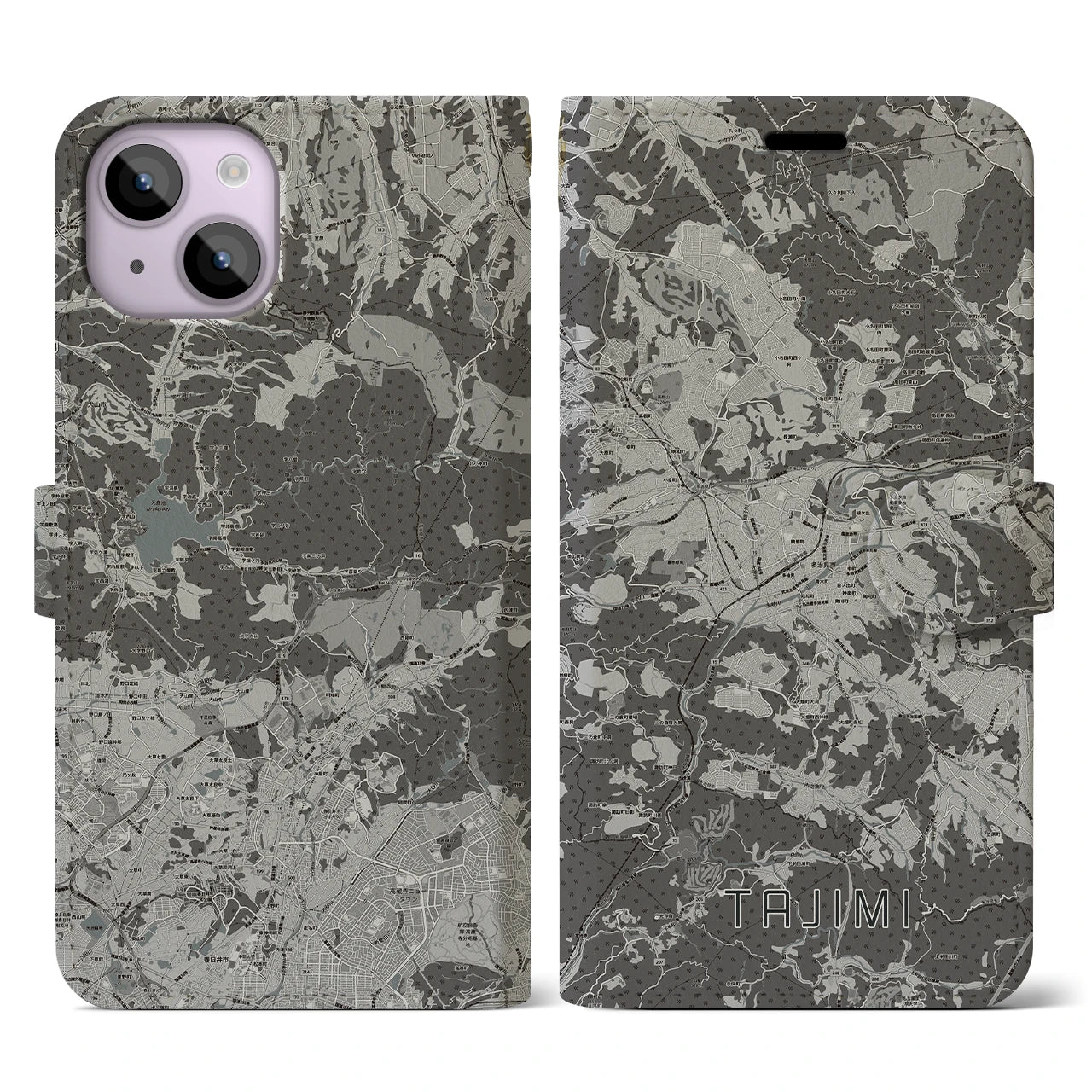 【多治見(岐阜県)】地図柄iPhoneケース(手帳タイプ)