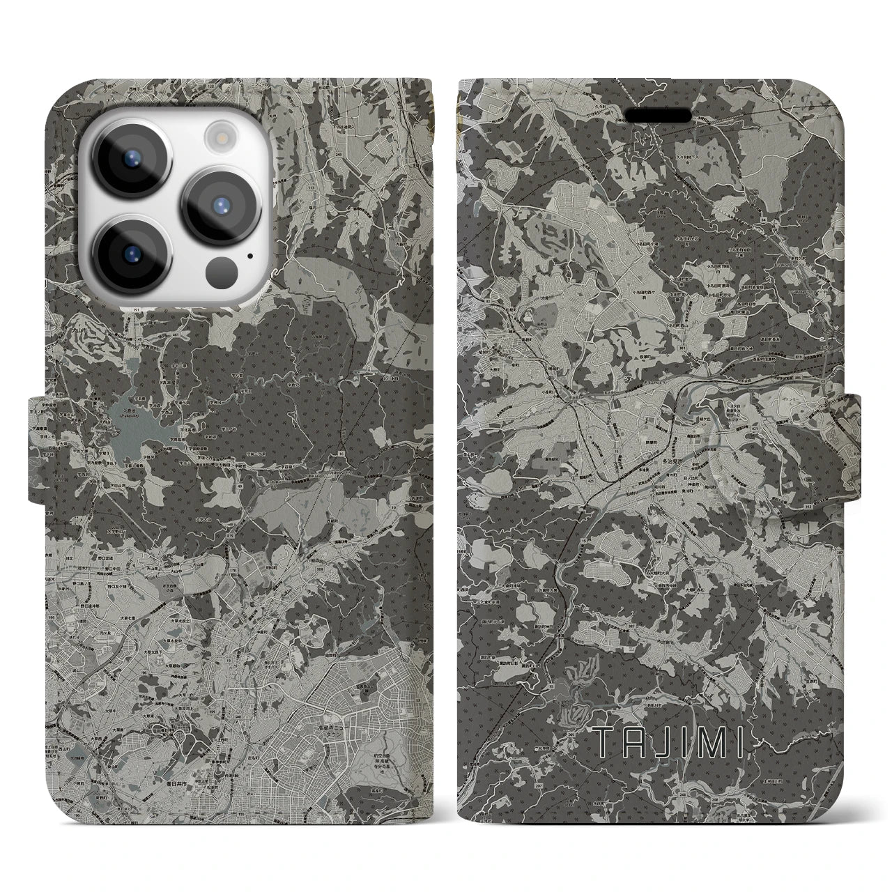 【多治見(岐阜県)】地図柄iPhoneケース(手帳タイプ)