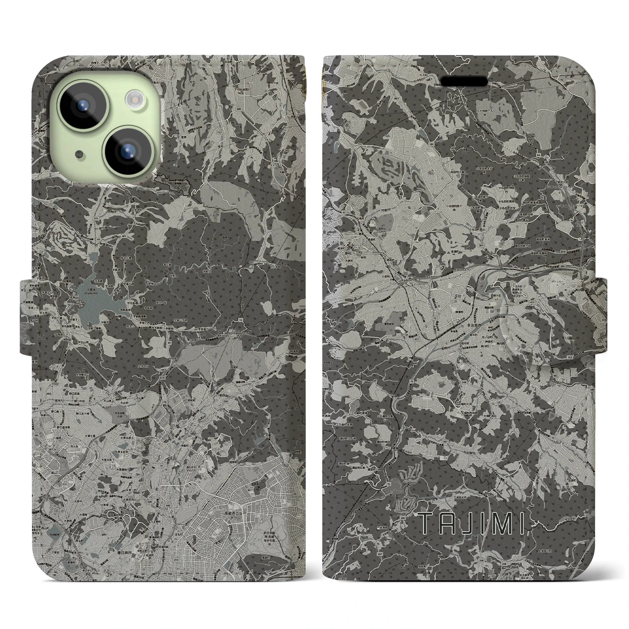 【多治見(岐阜県)】地図柄iPhoneケース(手帳タイプ)