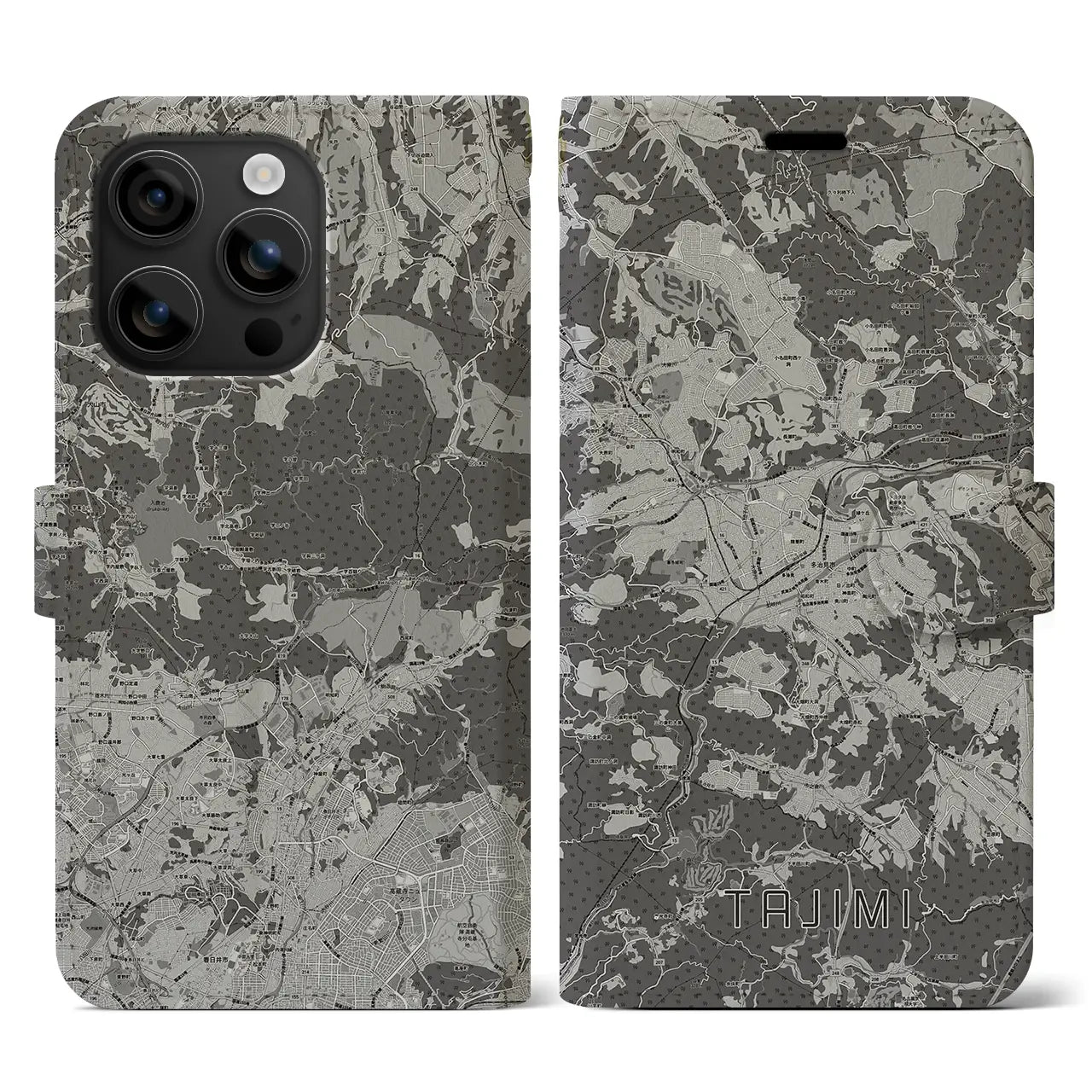 【多治見(岐阜県)】地図柄iPhoneケース(手帳タイプ)