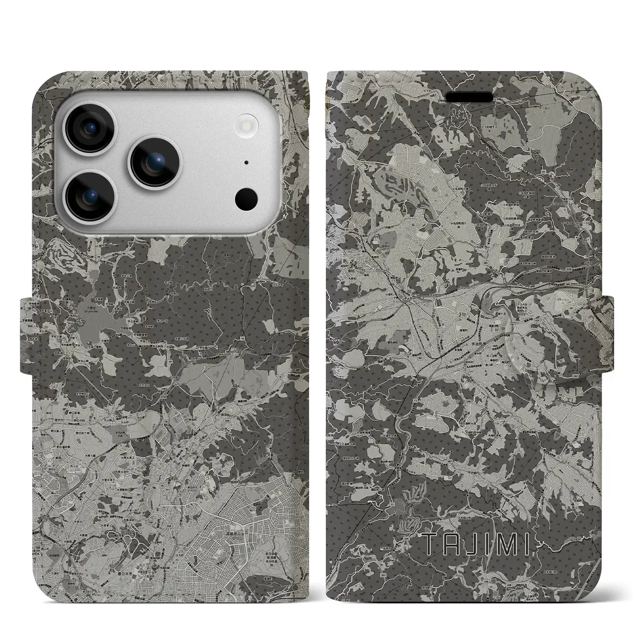 【多治見(岐阜県)】地図柄iPhoneケース(手帳タイプ)