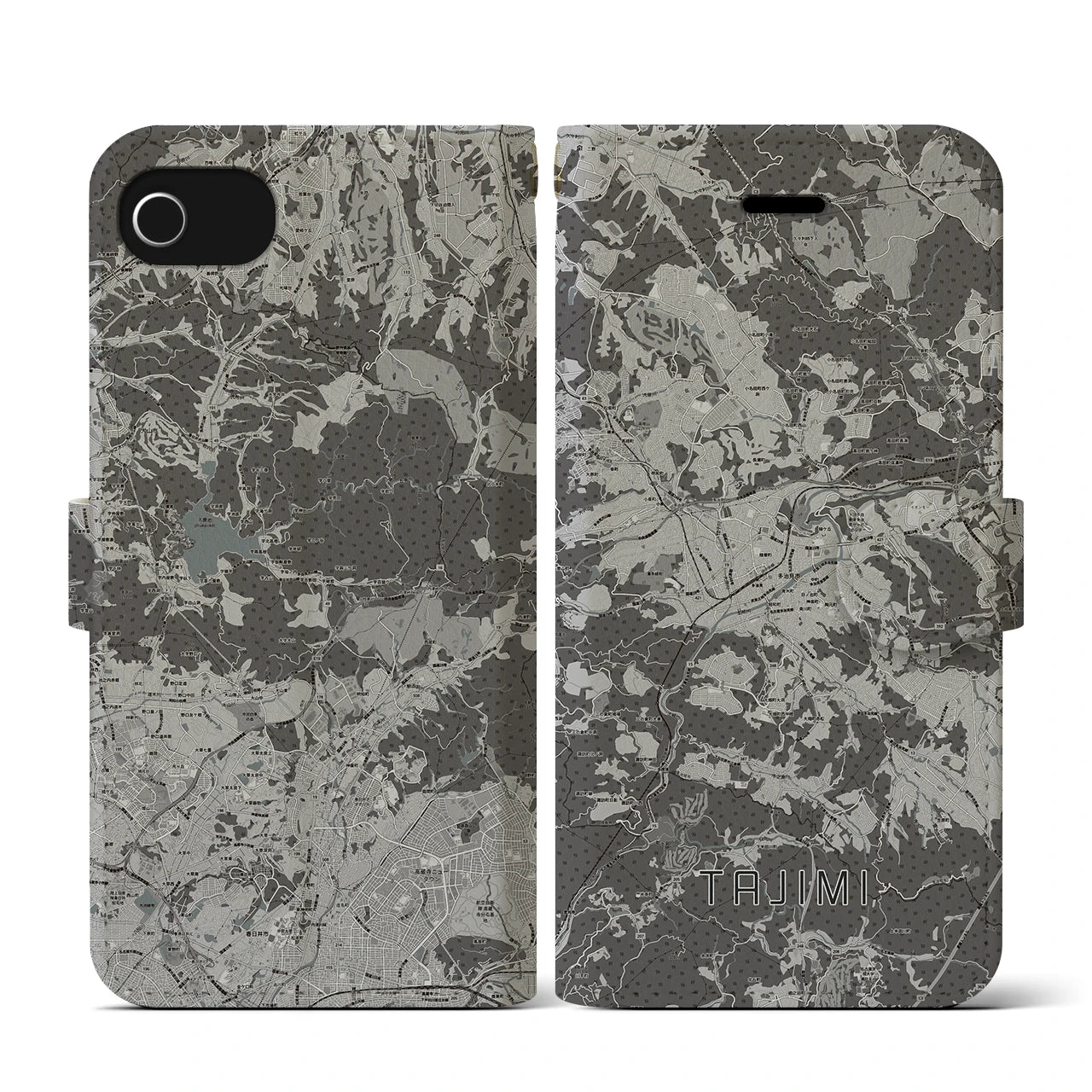 【多治見(岐阜県)】地図柄iPhoneケース(手帳タイプ)