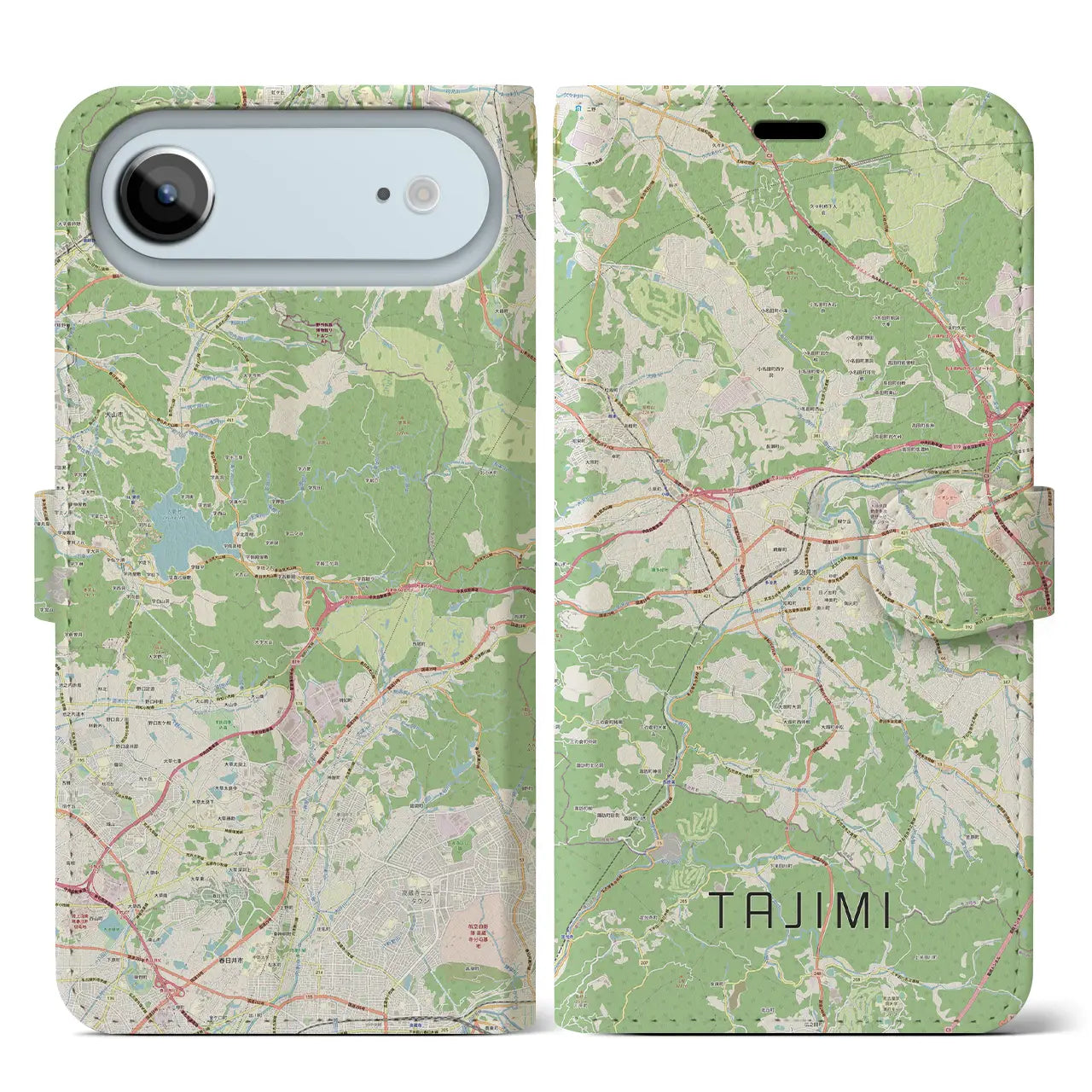 【多治見(岐阜県)】地図柄iPhoneケース(手帳タイプ)