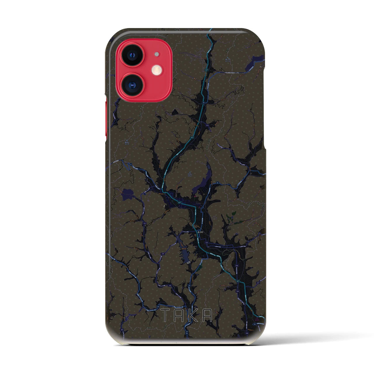【多可(兵庫県)】地図柄iPhoneケース(バックカバータイプ)