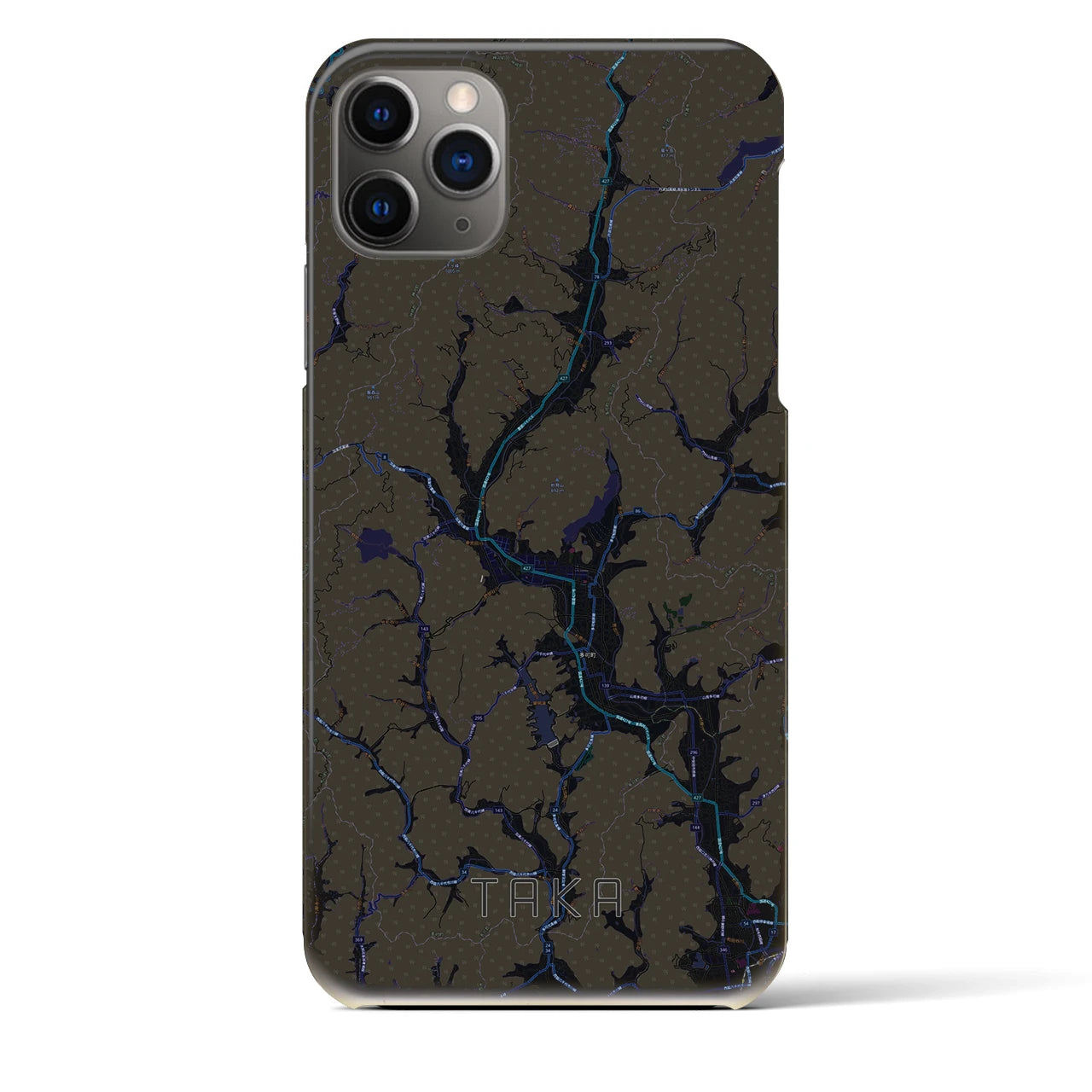 【多可(兵庫県)】地図柄iPhoneケース(バックカバータイプ)
