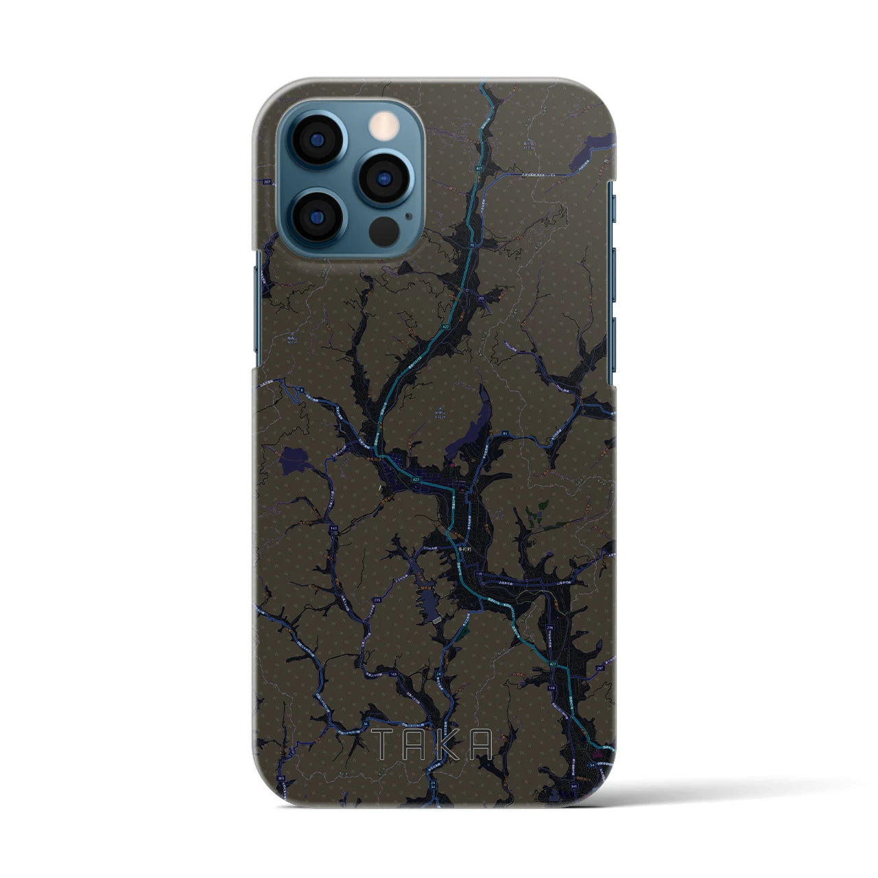 【多可(兵庫県)】地図柄iPhoneケース(バックカバータイプ)
