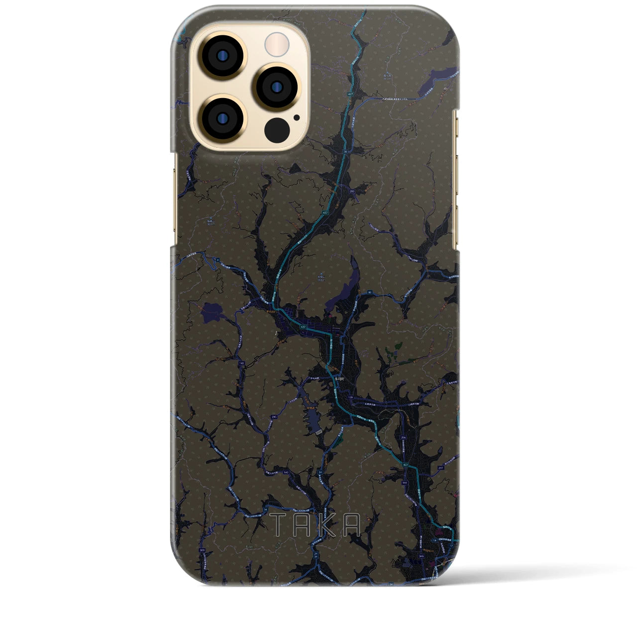 【多可(兵庫県)】地図柄iPhoneケース(バックカバータイプ)