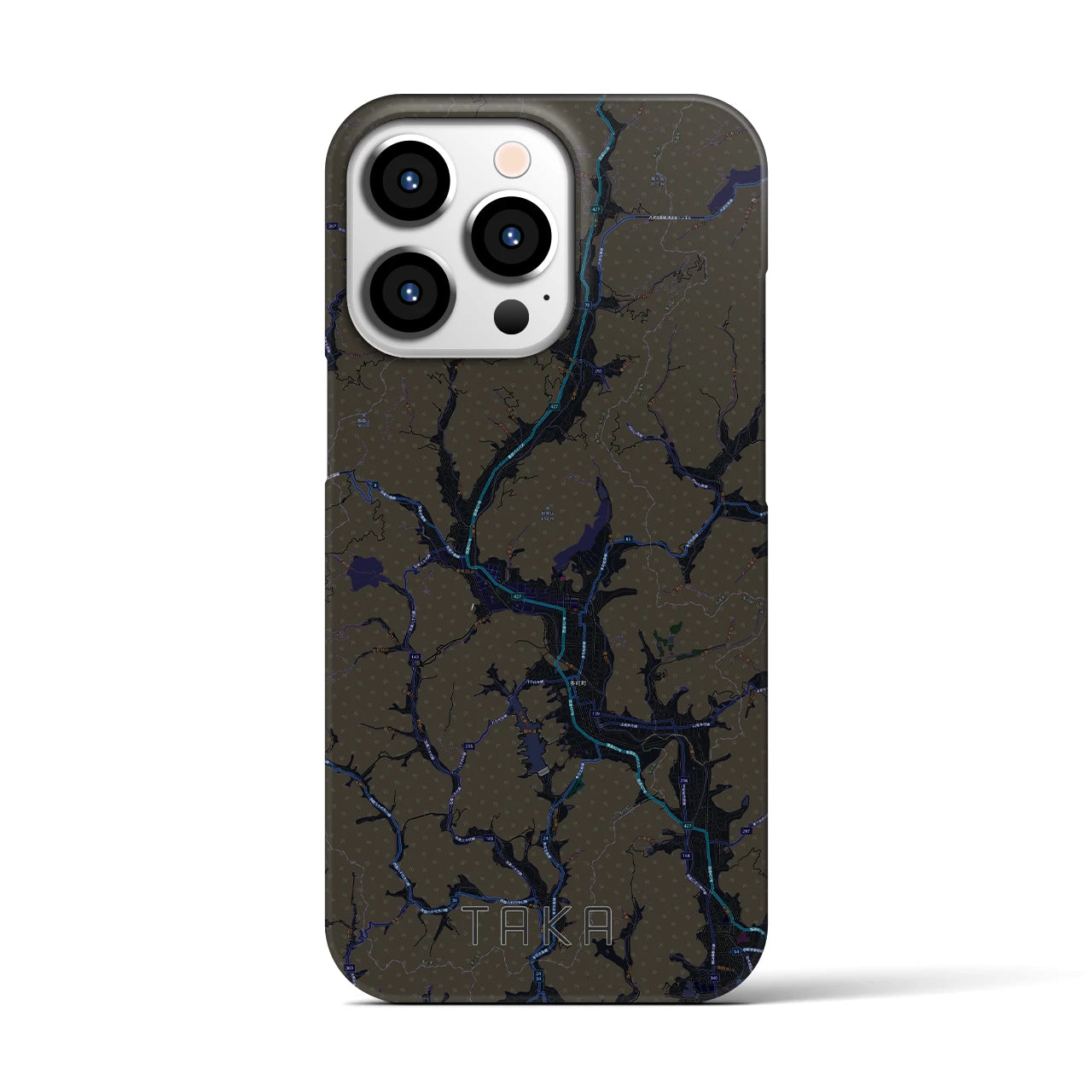 【多可(兵庫県)】地図柄iPhoneケース(バックカバータイプ)