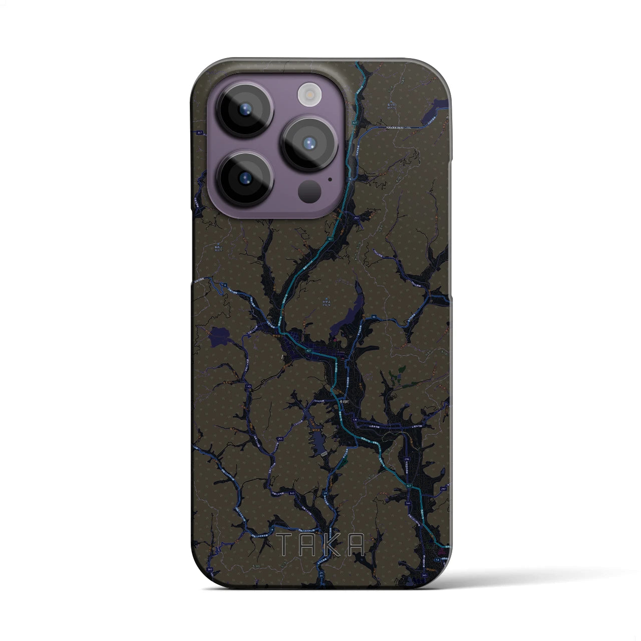【多可(兵庫県)】地図柄iPhoneケース(バックカバータイプ)