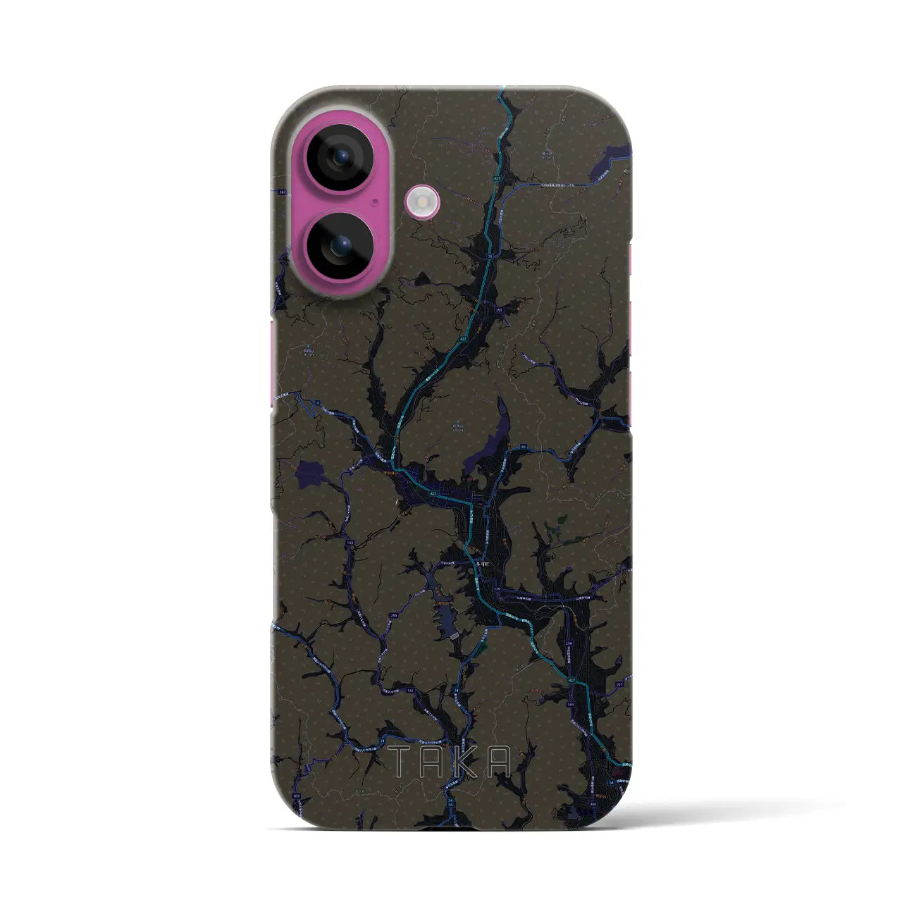 【多可(兵庫県)】地図柄iPhoneケース(バックカバータイプ)