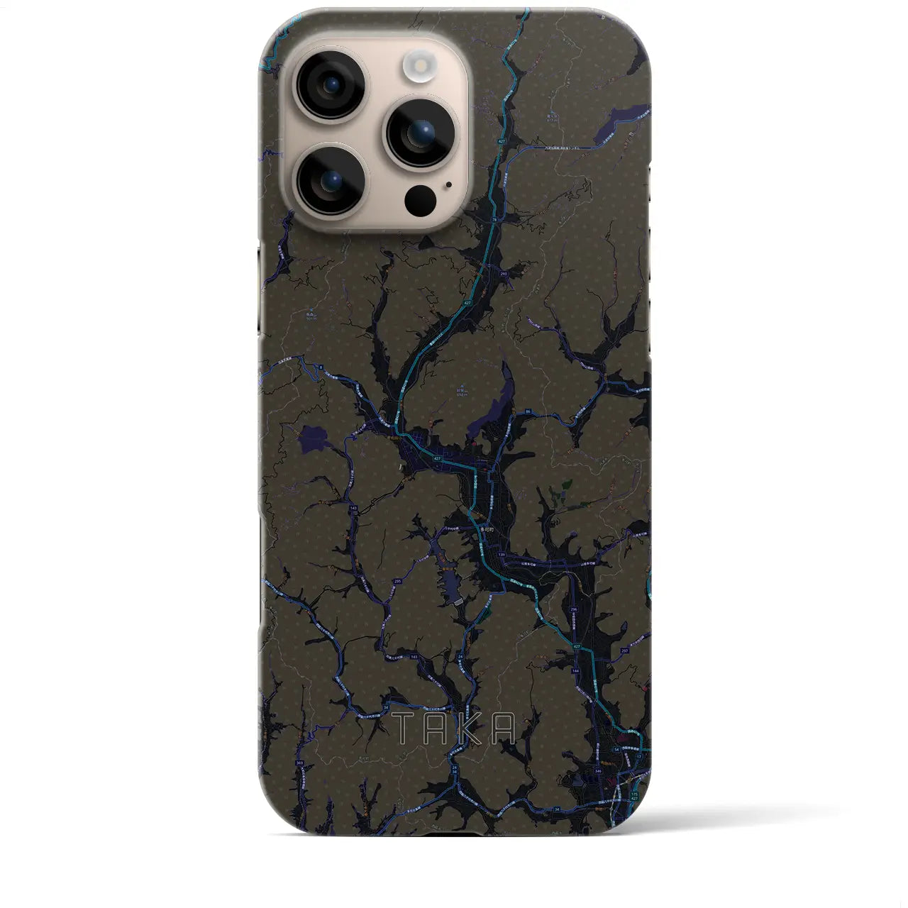 【多可(兵庫県)】地図柄iPhoneケース(バックカバータイプ)