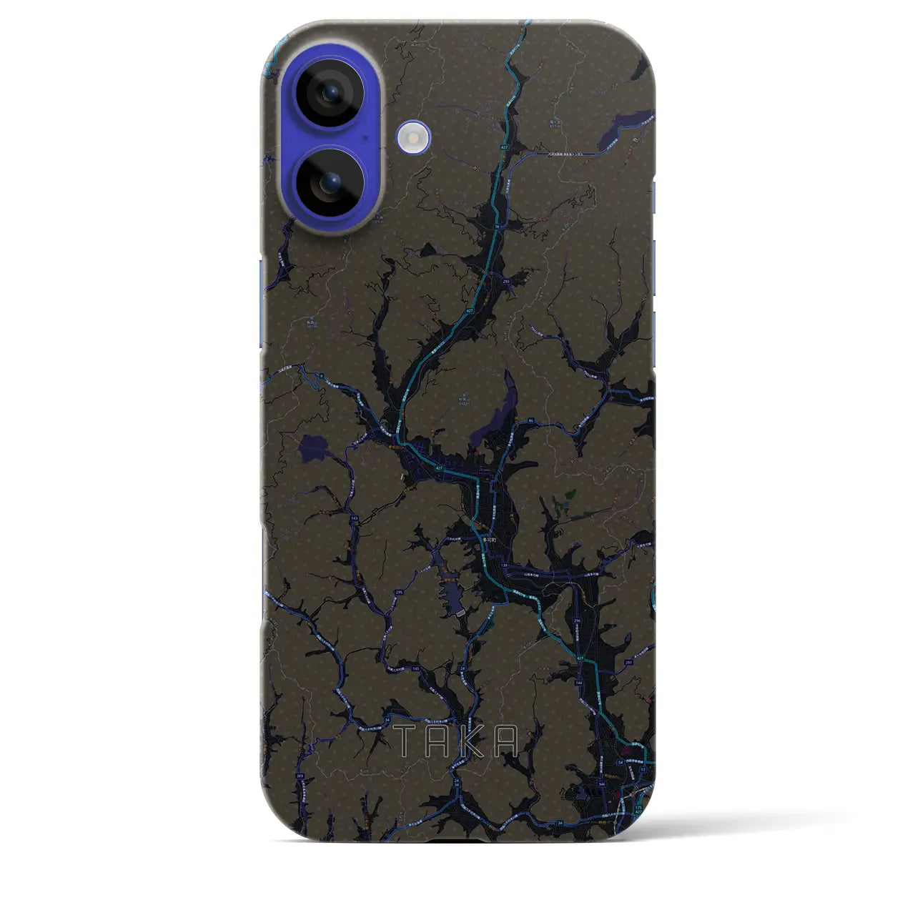 【多可(兵庫県)】地図柄iPhoneケース(バックカバータイプ)