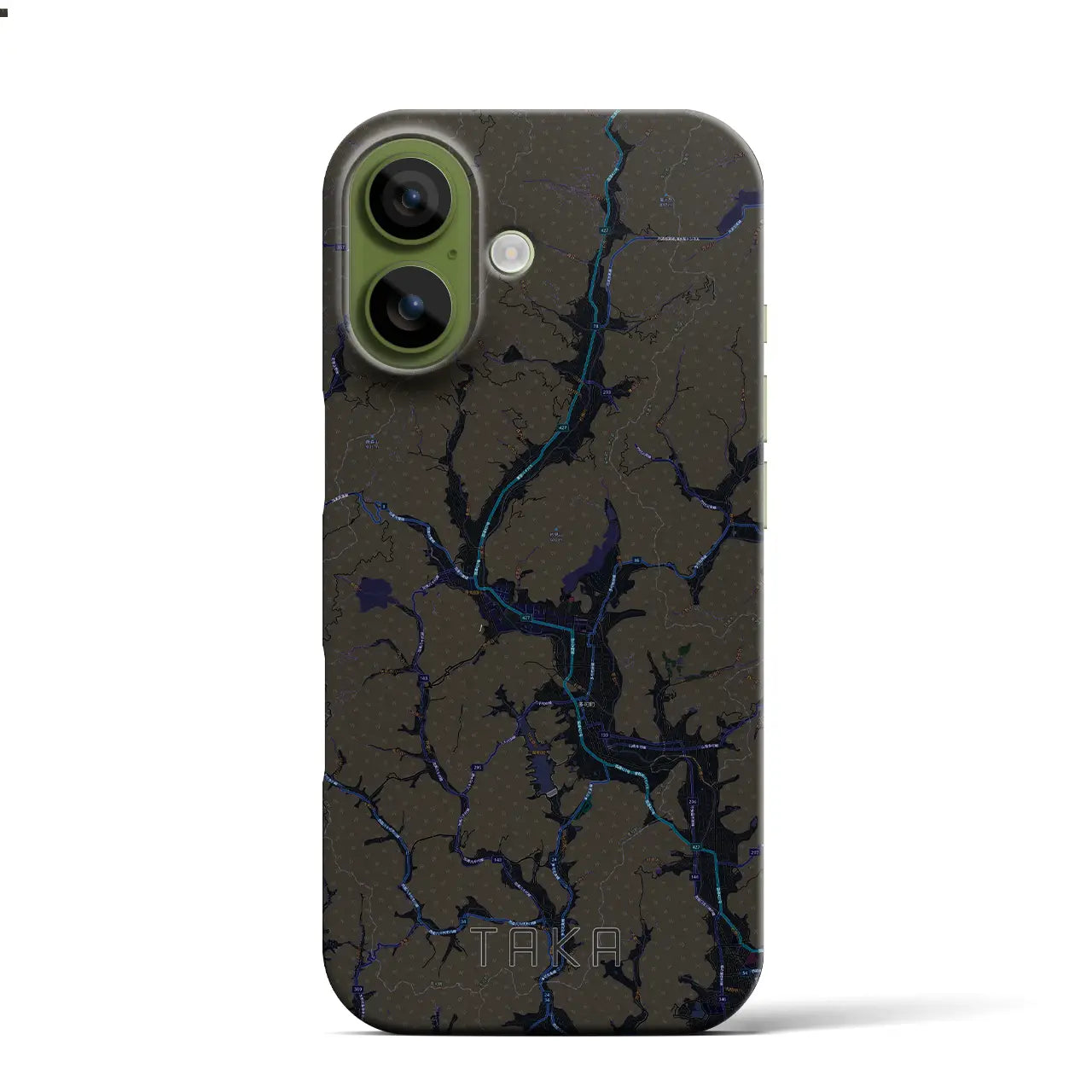 【多可(兵庫県)】地図柄iPhoneケース(バックカバータイプ)