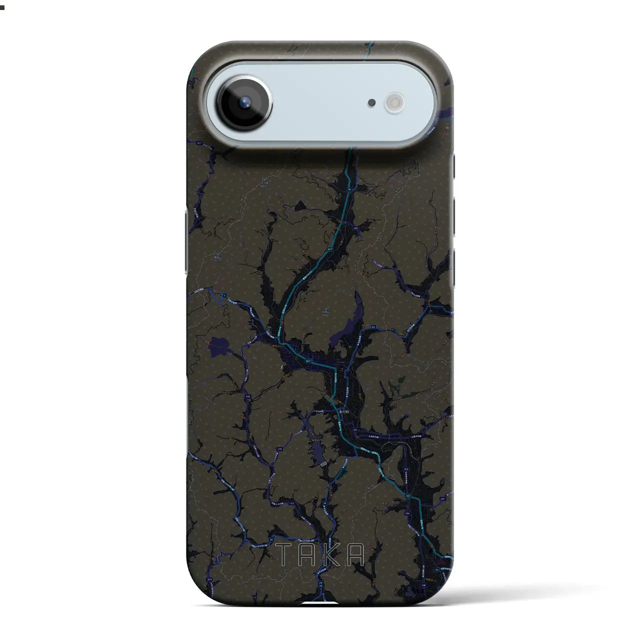 【多可(兵庫県)】地図柄iPhoneケース(バックカバータイプ)