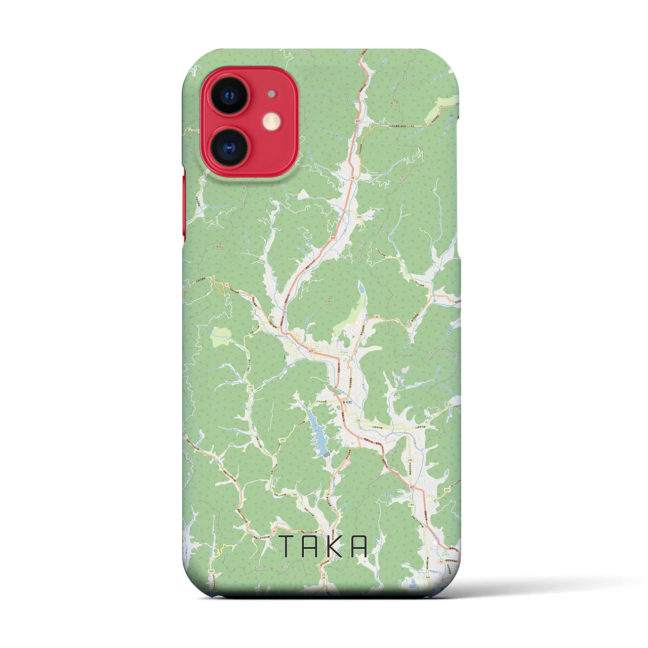 【多可(兵庫県)】地図柄iPhoneケース(バックカバータイプ)
