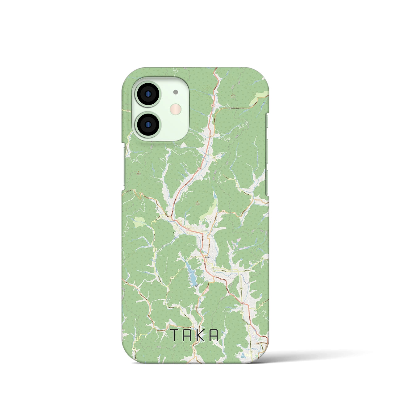 【多可(兵庫県)】地図柄iPhoneケース(バックカバータイプ)