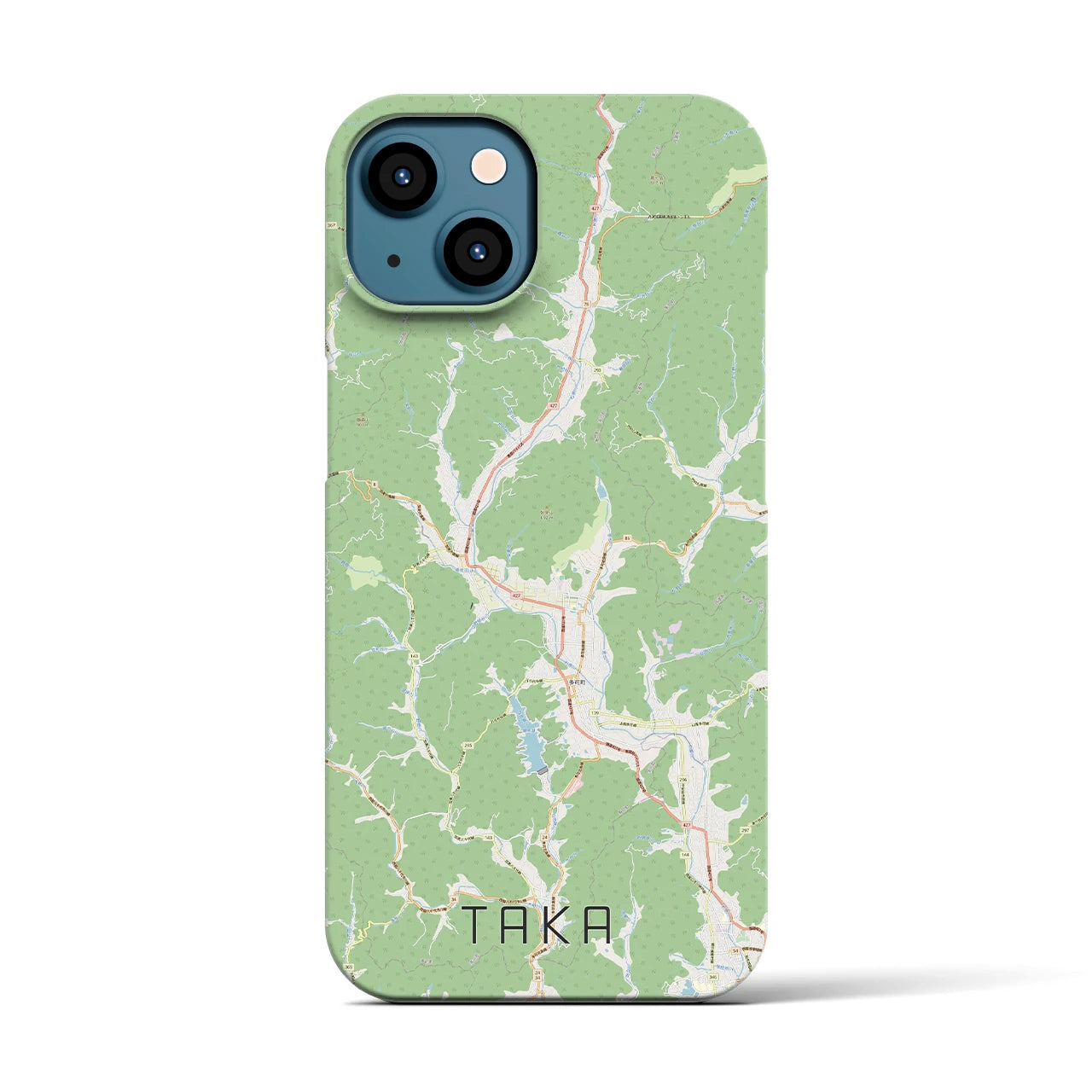 【多可(兵庫県)】地図柄iPhoneケース(バックカバータイプ)