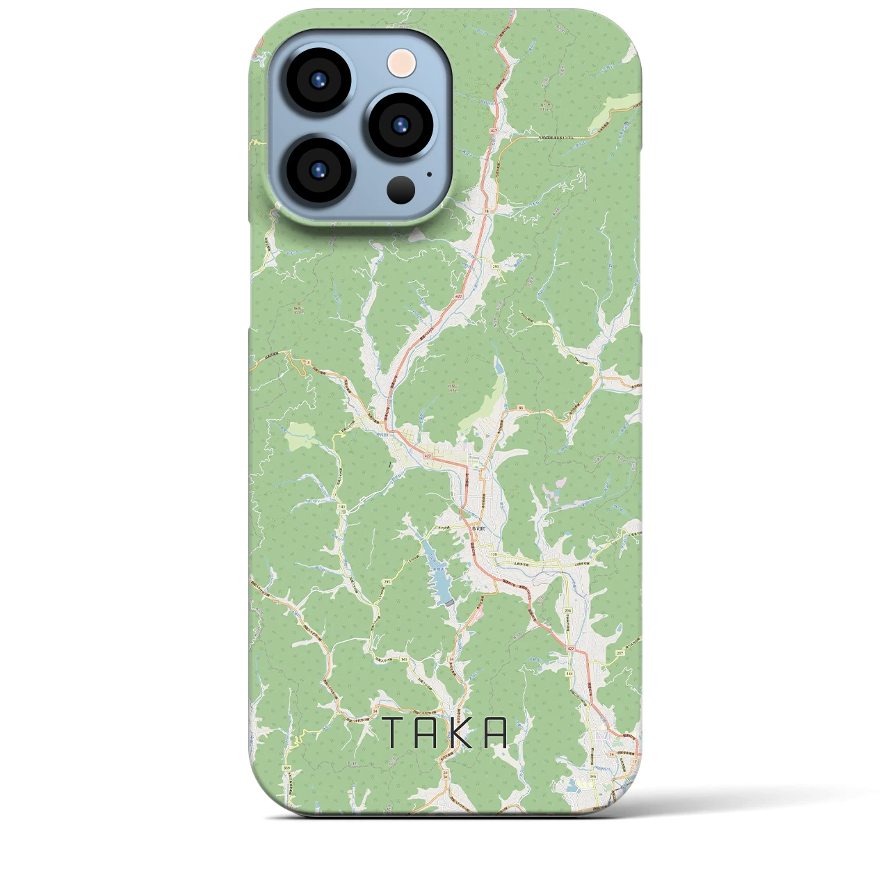【多可(兵庫県)】地図柄iPhoneケース(バックカバータイプ)