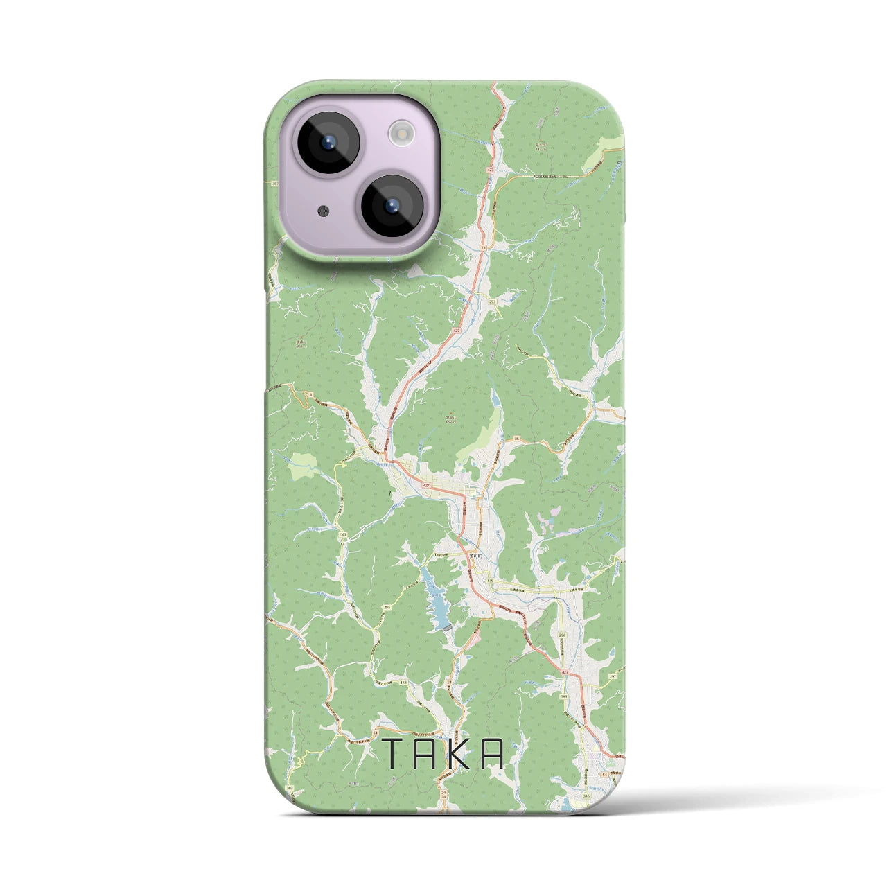 【多可(兵庫県)】地図柄iPhoneケース(バックカバータイプ)