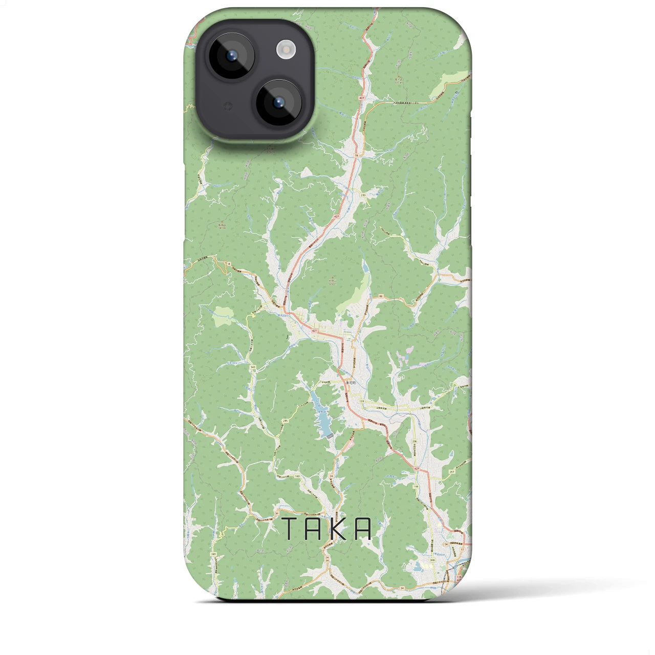 【多可(兵庫県)】地図柄iPhoneケース(バックカバータイプ)