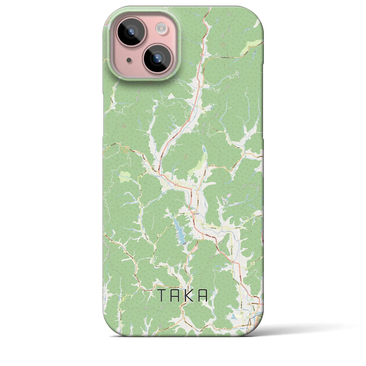 【多可(兵庫県)】地図柄iPhoneケース(バックカバータイプ)